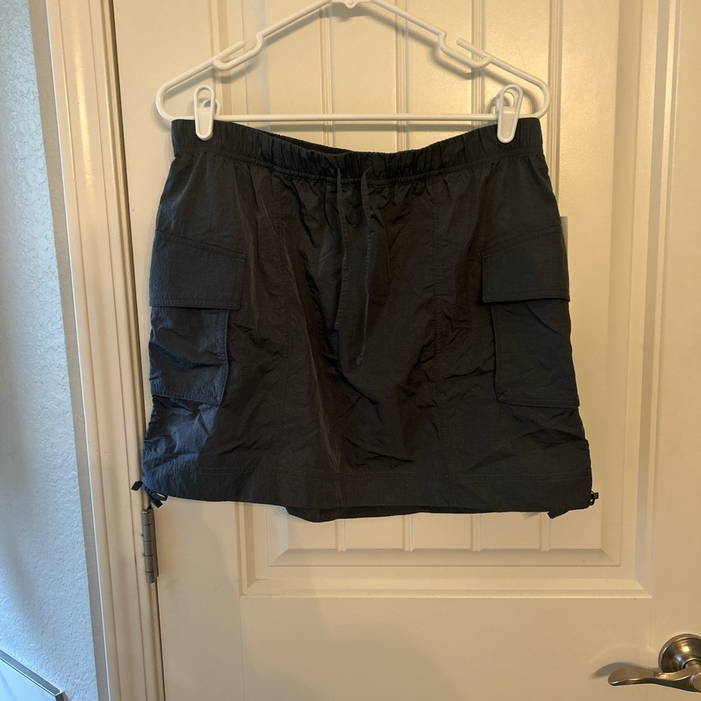 Dark gray Cargo Skort with Utility Pockets